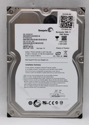 SeagateBarracuda 7200 1.5TB ST31500341AS 3.5 SATA HDD *USED/WIPED* - Image 1 of 2