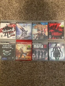 8 PS3 Games Lot CIB - Yakuza 4, Vanquish, Dead Space 2, BioShock + More - Picture 1 of 18