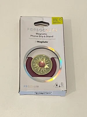PopSockets Magnético MagSafe Teléfono Empuñadura Redonda y Soporte para iPhone - Púrpura y Dorado Foto 1 de 3