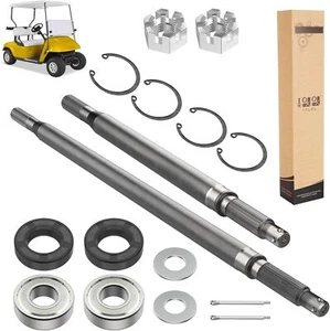 10L0L Golf Cart Rear Axle Shaft & Bearing Seal Kit for 1994-2013 EZGO TXT/Medali - Picture 1 of 7