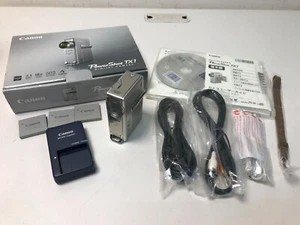 Canon PowerShot TX1 PSTX1 7.1MP Compact Digital Camera w/Box - Picture 1 of 10
