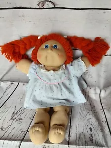 Vintage Cabbage Patch Doll 1978 1982 Red Hair Blue Eyes 16 inches - Picture 1 of 9