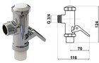 WC Druckspüler Spüler Spülarmatur Hebel Chrom 3/4" Zoll Mechanische Auslösung