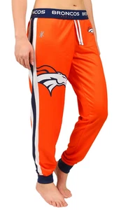 KLEW NFL Women's Denver Broncos Cuffed Jogger Pants, Orange - Picture 1 of 6
