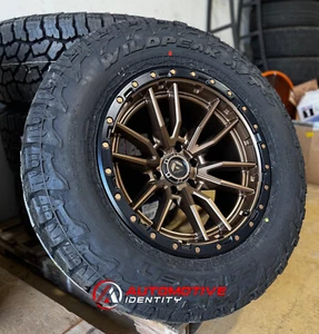 20x10 Fuel D681 Bronze Rebel Wheels 35 Falken AT Tires 8x6.5 Dodge Ram 2500 3500 - Picture 1 of 5