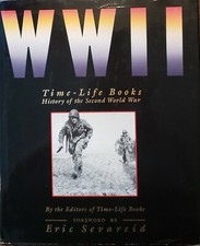 WW II Time-Life Books History of the Second World 12”x10” Coffee Table Hc/Dj Vtg