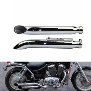 Exhaust Muffler Pipes For Suzuki VL 125 800 1500 Intruder Bobber Harley Yamaha - Picture 1 of 7