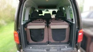 2x Hundebox, Auto VW Caddy, faltbar, Stoff, Maßanfertigung 70x60x55cm Gr. L - Bild 1 von 3