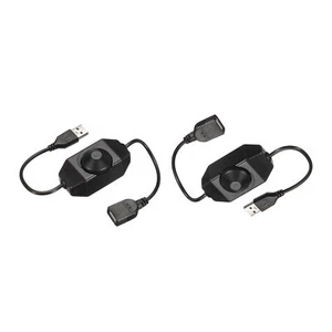 2PCS LED Strip Dimmer Switch 5V DC USB Female to Male Extension Cord - Picture 1 of 8