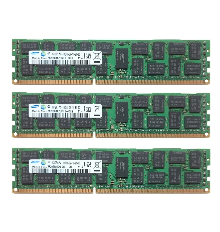 24GB Kit (3x 8GB) DDR3 1333 MHz ECC RAM für Apple Mac Pro 4,1-5,1 (2009-2012) - Bild 1 von 1