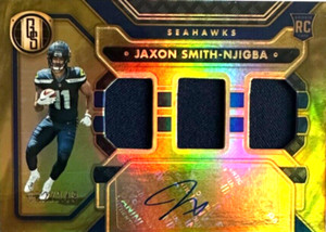 Jaxon Smith-Njigba RC AUTO Triple Jersey #/149 ⭐️ 2023 Panini Gold Standard