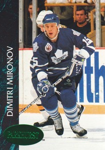 1992-93 Parkhurst Hockey Emerald Ice #417 Dimitri Mironov Toronto Maple Leafs