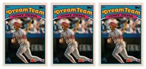 (3) 1989 Topps K-Mart Dream Team Baseball #30 Tony Pena Lot Cardinals