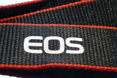Canon EOS Camera Shoulder Strap Black-White 2cm narrow   - Genuine - Image 1 of 4