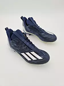 Adidas Adizero 12.0 Football Cleats Navy Blue White Men’s Size 11 - Picture 1 of 6