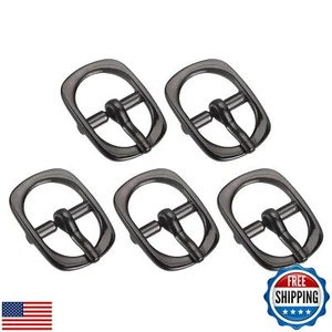 uxcell Metal Roller Buckle, 5Pcs 3/4 Inch Single Prong Belt Buckle Oval Cente - Picture 1 of 5