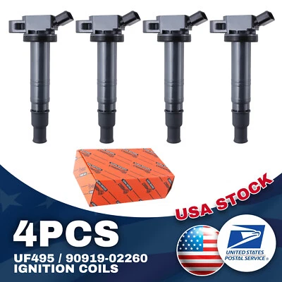 Ignition Coils High Quality UF495/90919-02260 4X For Toyota Land Cruiser 2013-19 Foto 1 de 4
