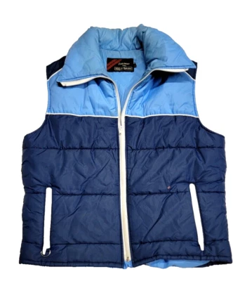 Vintage Outerwear Sears The Men Store Full-Zip Navy Quilted Puffer Vest Men M - Image 1 of 4