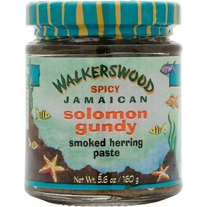 Organic Spicy Smoked Solomon Gundy Herring paste Walkerswood Jamaican 5.6oz/160g - Imagen 1 de 3