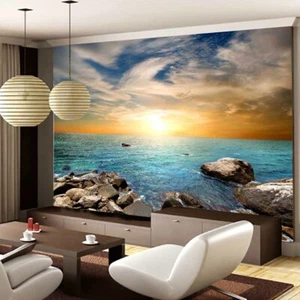 Light Feather Clouds 3D Shower Curtain Waterproof Fabric Bathroom Decoration - Picture 1 of 7