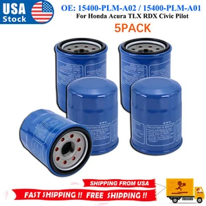 NEW 5 PACK For Honda Acura OE Engine Oil Filter 15400-PLM-A02 15400-PLM-A01 - Picture 1 of 6