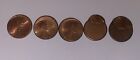 Lot Of 5 Us Mint Error Off Struck Bu Pennies