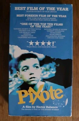 Pixote (VHS, 1997) Homeless boy; tough streets of Brazil. Gritty. Transgender. - Image 1 of 4