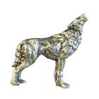 Copper Alloy Wolf Statue Mini Animals Wolf Decor Ornaments for Landscape
