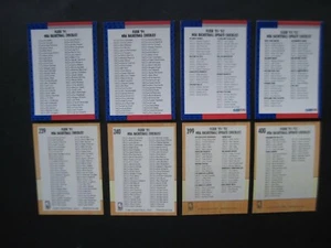 CHECKLISTS 1991-92 FLEER 4 BASKETBALL CARDS #239 #240 #399 400 Unchecked Mint - Picture 1 of 2