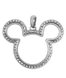 Origami Owl Silver Crystal Mickey Mouse Locket Disney NEW IN Box & 18-20in Chain - Picture 1 of 1