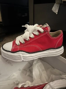 Maison Mihara Yasuhiro Peterson OG Sole Canvas Low Red/DS I Have Receipt - Picture 1 of 4