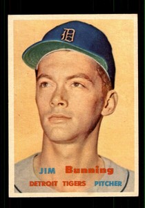 1957 Topps #338 Jim Bunning - NM