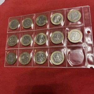 Colección de monedas diferentes de 2 libras - 14 monedas - circuladas + funda de plástico - Imagen 1 de 10