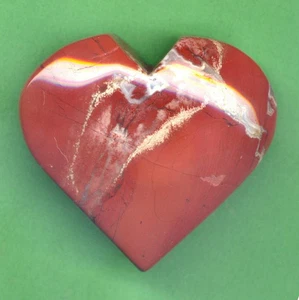 Natürlicher roter Jaspis Stein Quarz Kristall Herz Reiki / Kristall Heilung (RH1) - Bild 1 von 3