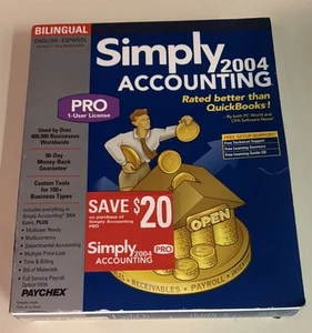 Simply Accounting 2004 PRO, sigillato. Software - Foto 1 di 7