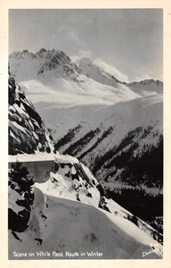 RPPC White Pass Route Szene AK Alaska 1940er Foto Postkarte - Bild 1 von 2