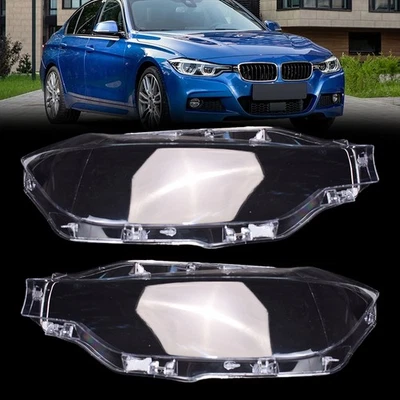 Un par de cubiertas de lente de faro izquierdo y derecho para BMW Serie 3 F30 F35 2016-18 Foto 1 de 4