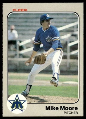 1983 Fleer Mike Moore Rookie Seattle Mariners #482 - Image 1 of 2