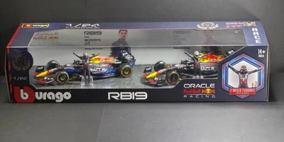 Bburago Formula One F1 1:24 Diecast Redbull RB19  Max Verstappen & Sergio Perez  - Image 1 of 4