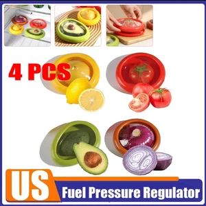 4 Stück Obst und Gemüse Lebensmittel Frischhaltebox Silikon Wiederverwendbar Aufbewahrungsbox A+ - Bild 1 von 16