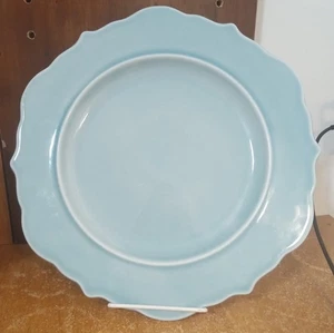 Threshold WELLSBRIDGE AQUA Dinner plate, 10 3/4", Stoneware, Excellent - Picture 1 of 5