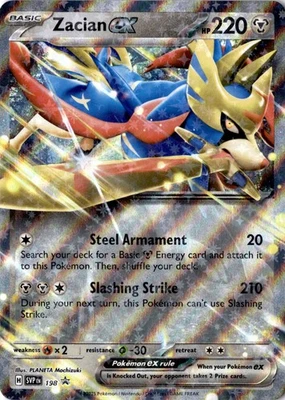 Zacian ex Holofoil 198 Promo SV: Scarlet & Violet Promo Cards Near Mint - Image 1 of 2