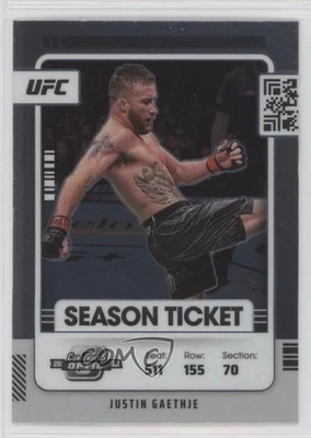 2022 Panini Chronicles UFC Contenders Optic Season Ticket Justin Gaethje #366 - Image 1 of 2