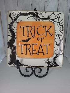  Spectrum Designz Square Tray/ Plate  TRICK OR TREAT - Picture 1 of 9