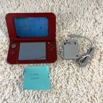 Sistema de Consola Portátil Nintendo “Nuevo” 3DS XL Rojo Metálico ROJO-001 Funciona LEER Foto 1 de 4