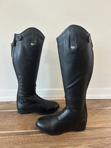 NEW Horze Rover Tall Field Boots in Women's Size 8.5 - Black - (39099-099-39) - Picture 1 of 8