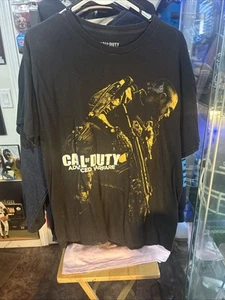 Call of Duty 2014 Advanced Warfare Graphic Video Game Promo Mens Shirt large - Picture 1 of 4