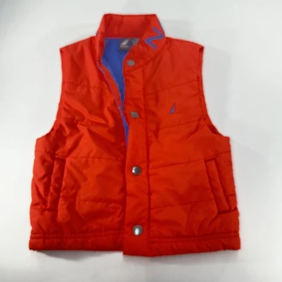 Chaleco Nautica Niños 24M Naranja Azul Puffer Acolchado Sin Mangas Prendas exteriores Chaqueta Usado en Excelente Condición Foto 1 de 4