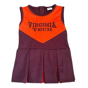 Virginia Tech Hokies Colosseum Cheerleader Kleid Vintage USA Kleinkind Mädchen 3T - Bild 1 von 5