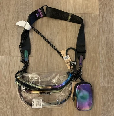 (NUEVO CON ETIQUETAS) Bolso Bandolera Madden NY Clare Stadium/Aprobado para Concierto/Ajuste Iridiscente Foto 1 de 4